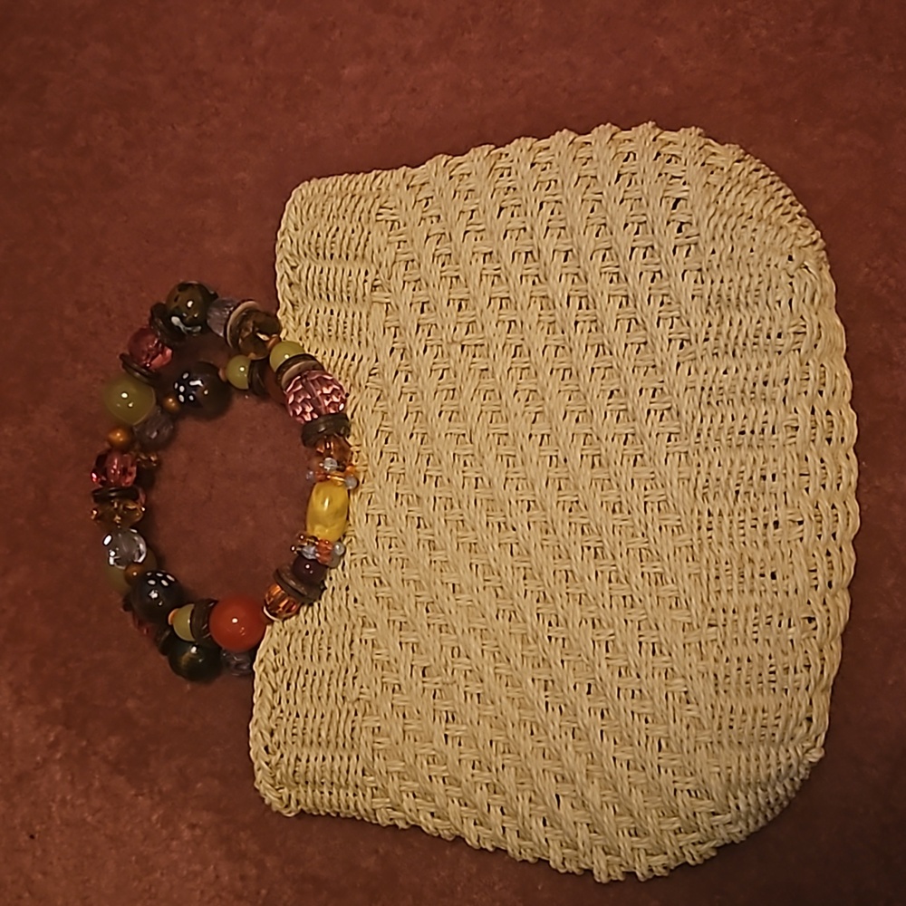 Cappelli Straworld jewel handled purse